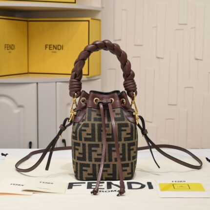 FENDI mini bucket bag 0189 Brown