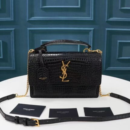 YSL Saint Laurent high-end leather Newmedium sunseto handbag crossbody bag [634723]