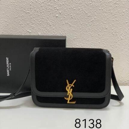 YSL solferino nubuck shoulder bag size: 19cm/23cm