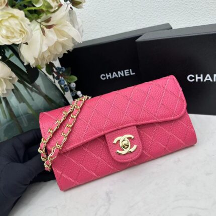 Chanel chain crossbody bag diamond and litchi cowhide 50098 size: 19*10*3.5㎝