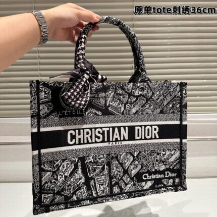 Dior Book tote INLIGHTS Printing shopping bags size: 42cm/ 36cm
