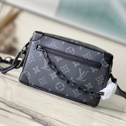 Louis Vuitton / LV monogram mini soft trunk eclipse m44735 Black size:18.5 * 13.0 * 8.0 cm